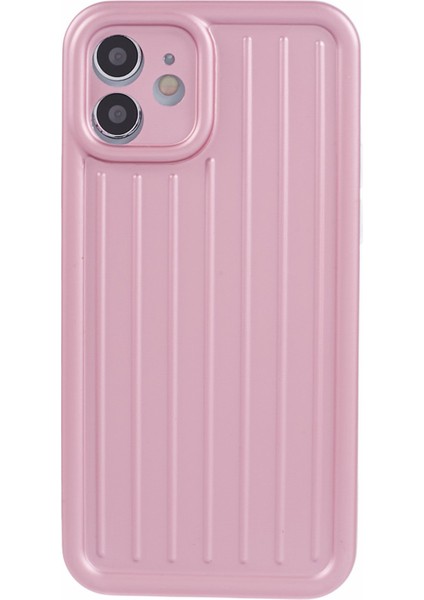 Apple iPhone 11 Vaka 3D Çizgili Desen Imd Tpu Anti-Drop Telefon Kapak Pembe (Yurt Dışından)