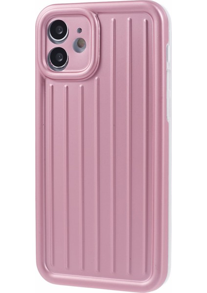 Apple iPhone 11 Vaka 3D Çizgili Desen Imd Tpu Anti-Drop Telefon Kapak Pembe (Yurt Dışından)