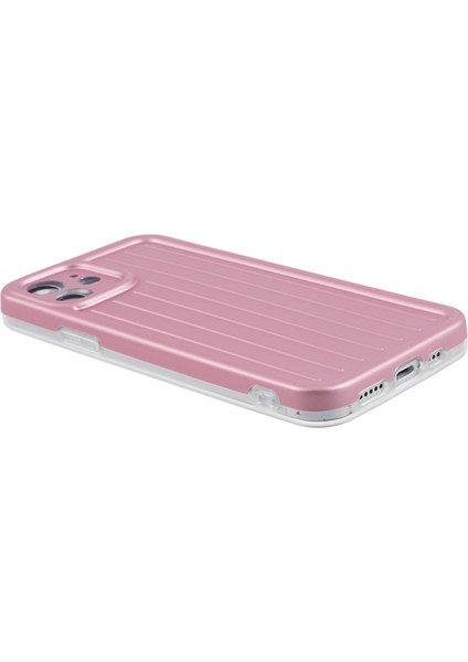 Apple iPhone 11 Vaka 3D Çizgili Desen Imd Tpu Anti-Drop Telefon Kapak Pembe (Yurt Dışından)