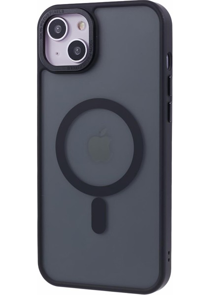 Apple iPhone 13 Case Pc+Tpu Yarı Yoldaş Mat Manyetik Telefon Kapak Black (Yurt Dışından)