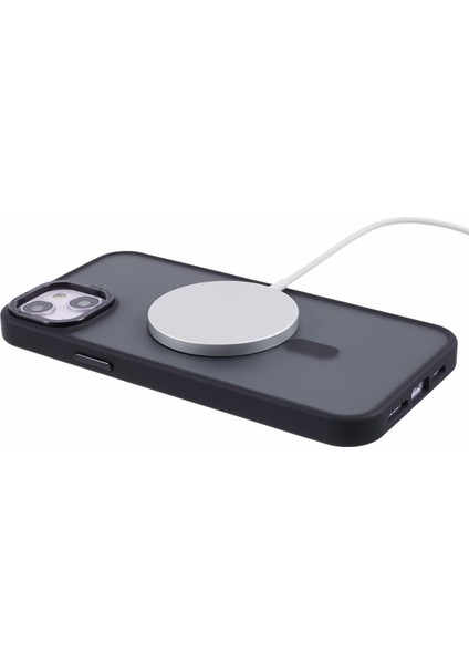 Apple iPhone 13 Case Pc+Tpu Yarı Yoldaş Mat Manyetik Telefon Kapak Black (Yurt Dışından)