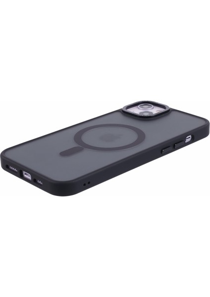 Apple iPhone 13 Case Pc+Tpu Yarı Yoldaş Mat Manyetik Telefon Kapak Black (Yurt Dışından)
