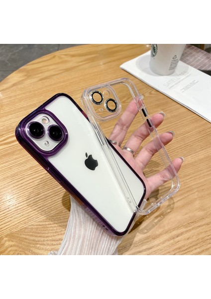 Apple iPhone 14 Plus Case Için Tpu+Pc Anti Drop Anti-Drop Telefon Kapağı Lens Film-Morası ile (Yurt Dışından) modelleri