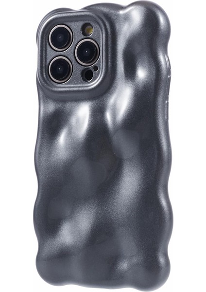 Apple iPhone 13 Pro Tpu Kasası Wavy Edge Macaron Renkli Cep Telefonu Kapak-Grey (Yurt Dışından)