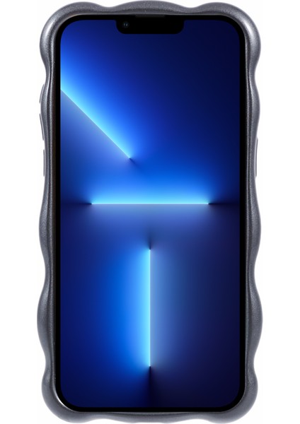 Apple iPhone 13 Pro Tpu Kasası Wavy Edge Macaron Renkli Cep Telefonu Kapak-Grey (Yurt Dışından) fiyatları