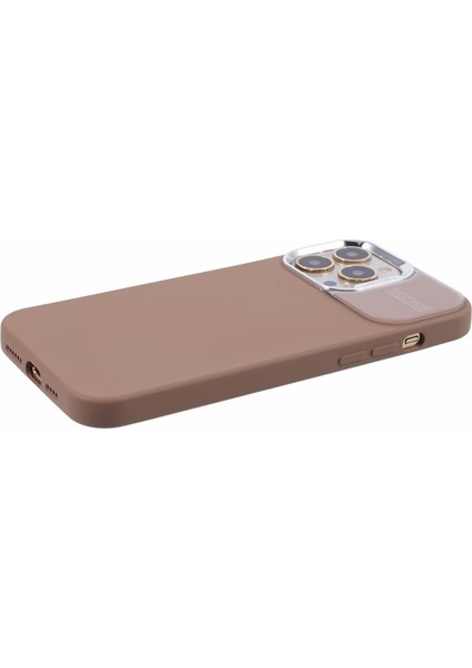 Apple iPhone 13 Pro 6.1 Inç Cep Telefonu Kasası Yumru Köpek Sıvı Silikon Kapak Karamel (Yurt Dışından)