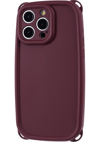 Apple iPhone 13 Pro Max Tpu Kasası Için Jtw Serisi Dört Ayı Kulak Köşeleri Ka Telefon Kapak Kırmızısı (Yurt Dışından)