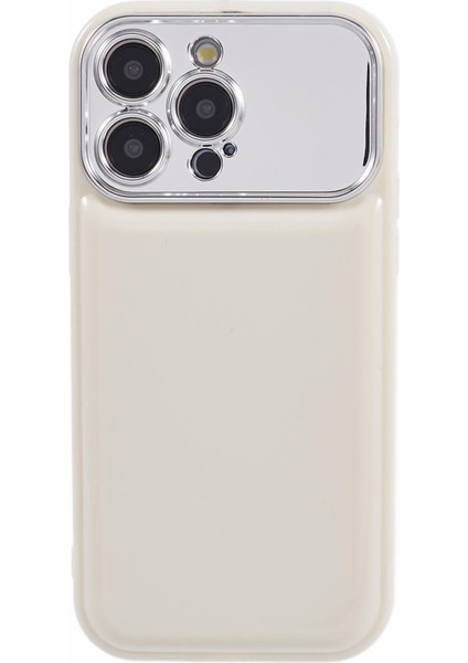 Apple iPhone 13 Pro Electole Lens Çerçevesi Şeker Renk Tpu Kapağı (Hassas Kesim) Için Hyt Serisi-Beyaz (Yurt Dışından)