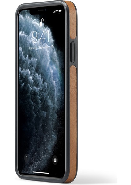 Apple iPhone 11 Pro Max Için Case Deri Kaplama Telefon Kapağı Kablosuz Şarj Kuyruğu (Yurt Dışından)