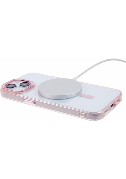Tpu+Pc Apple iPhone 14 Plus Içintemiz Telefon Kapağı Plus Slim Case Magsafe-Pink ile Uyumlu (Yurt Dışından)