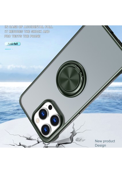 Apple iPhone 14 Pro Max Case Sınırsız Tasarım Yüzüğü Kickstand Telefon Kapak Yeşil (Yurt Dışından) fiyatları
