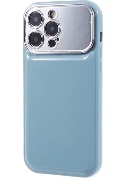 Apple iPhone 13 Pro Electrolepating Lens Çerçevesi Şeker Renk Tpu Kapağı (Hassas Kesim) Için Hyt Serisi -Blue (Yurt Dışından)
