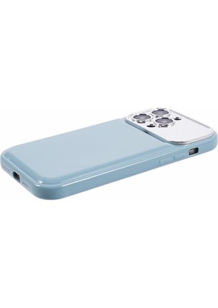 Apple iPhone 13 Pro Electrolepating Lens Çerçevesi Şeker Renk Tpu Kapağı (Hassas Kesim) Için Hyt Serisi -Blue (Yurt Dışından)