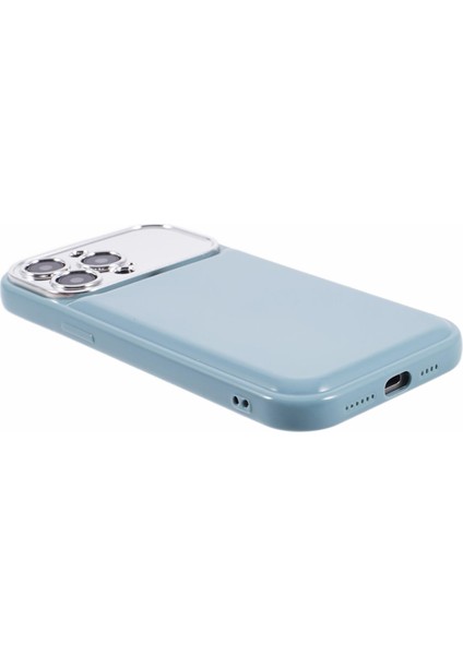 Apple iPhone 13 Pro Electrolepating Lens Çerçevesi Şeker Renk Tpu Kapağı (Hassas Kesim) Için Hyt Serisi -Blue (Yurt Dışından)