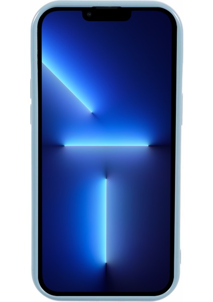 Apple iPhone 13 Pro Electrolepating Lens Çerçevesi Şeker Renk Tpu Kapağı (Hassas Kesim) Için Hyt Serisi -Blue (Yurt Dışından)