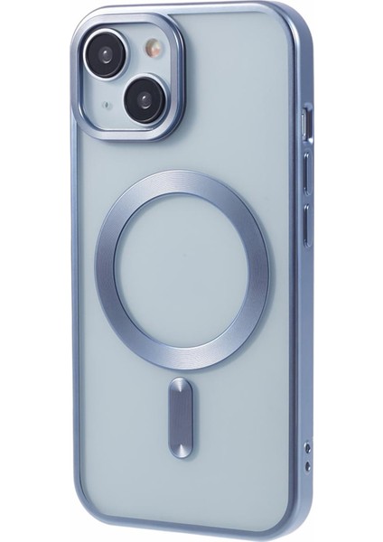 Apple iPhone 13 Case Mat Tpu Elektrapma Telefon Kapağı Magsafe-Baby Mavisi ile Uyumlu (Yurt Dışından)