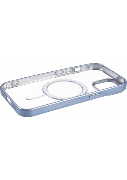 Apple iPhone 13 Case Mat Tpu Elektrapma Telefon Kapağı Magsafe-Baby Mavisi ile Uyumlu (Yurt Dışından)