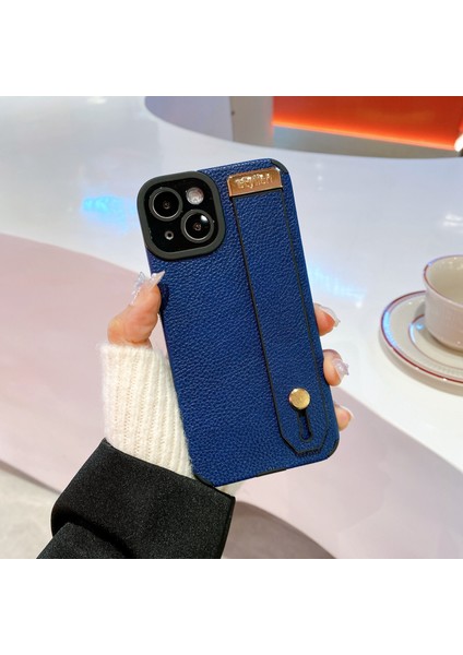 Apple iPhone 14 Plus Case Pu Derisi+Tpu Kickstand Kayış Mavisi ile Anti-Damla Telefon Kapağı (Yurt Dışından) indirimleri