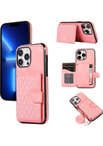 Apple iPhone 13 Pro Max Talep Standı Deri Tpu Kasa Golü Altın (Yurt Dışından)
