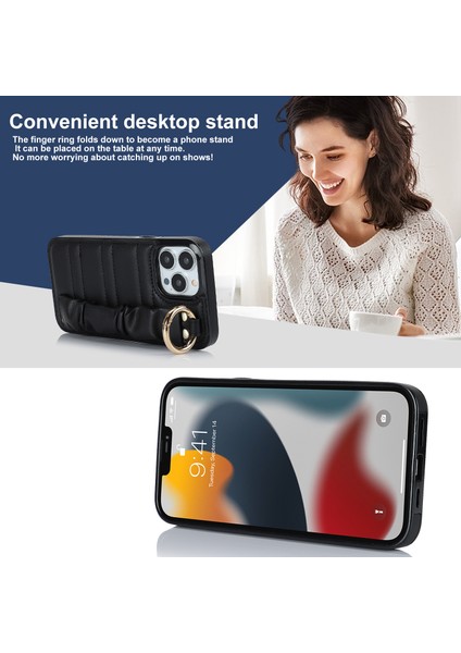 Apple iPhone 12 Pro Max Maksimum Pileli Bileklik Pu Deri+Tpu Cep Telefonu Kılıf (Yurt Dışından) indirimleri