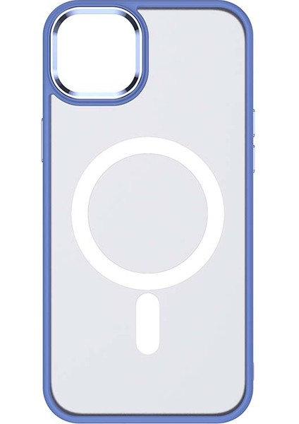 Apple iPhone 14 Plus Case Cilt Touch Tpu+Pc Manyetik Telefon Kapak Blue Için (Yurt Dışından)