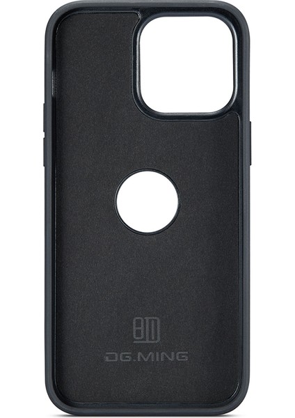 Apple iPhone 13 Pro Case Logo Için Anti-Fall Pu Deri+Pc+Tpu Kapak Yeşil (Yurt Dışından)