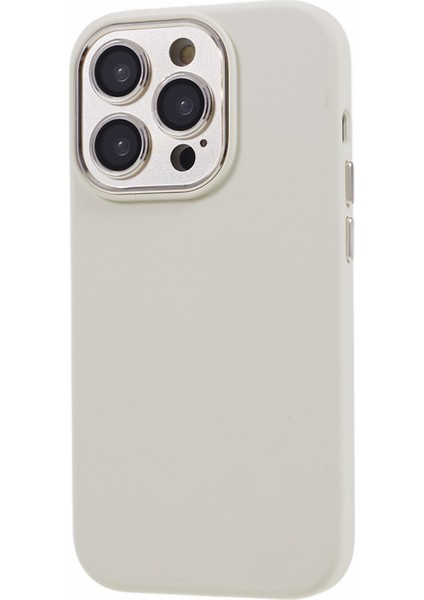 Apple iPhone 14 Pro Max Metal+Temsilli Cam Lens Koruyucu Telefon Kılıfı Sıvı Silikon+Pc Anti-Hoş (Yurt Dışından) fiyatları