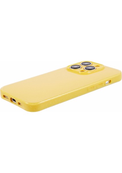 Apple iPhone 13 Pro Max Için 6.7 Inçlik Kasa Işıltılı Anti-Çizik Cep Telefonu Tpu Cover-Sarı (Yurt Dışından)