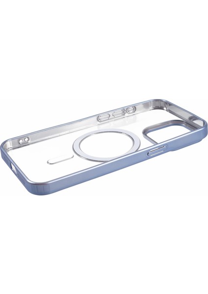 Apple iPhone 13 Pro 6.1 Inç Kasa Mat Yumuşak Tpu Manyetik Telefon Kapağı Magsafe-Baby Mavi ile Uyumlu (Yurt Dışından)