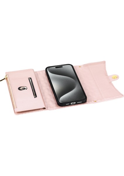 Apple iPhone 11 Için Folio Flip Kapak Kart Yuvaları Stand Cüzdan Telefon Kılıfı Gold (Yurt Dışından)