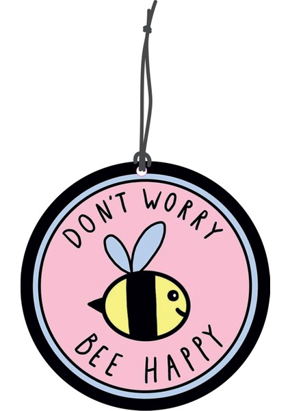 Bymeyla Don't Worry Bee Happy Tasarımlı Dekoratif Oto Kokusu ve Oto Aksesuarı