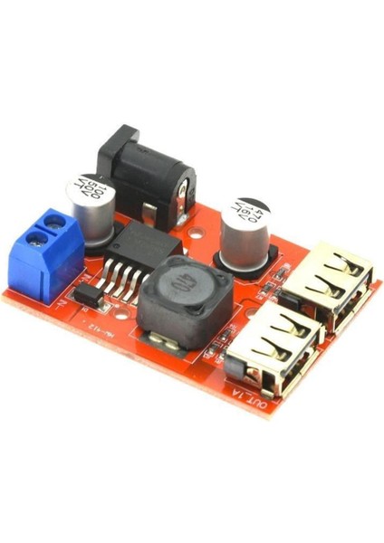 LM2596S Çift USB Voltaj Düşürücü (6-40 GIRIŞ-5V 3A Çıkış)
