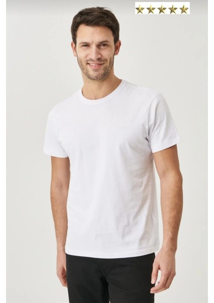 3A Moda Classics Slim Erkek Pamuk Bisiklet Yaka Kısa Kollu Tişört fiyatları