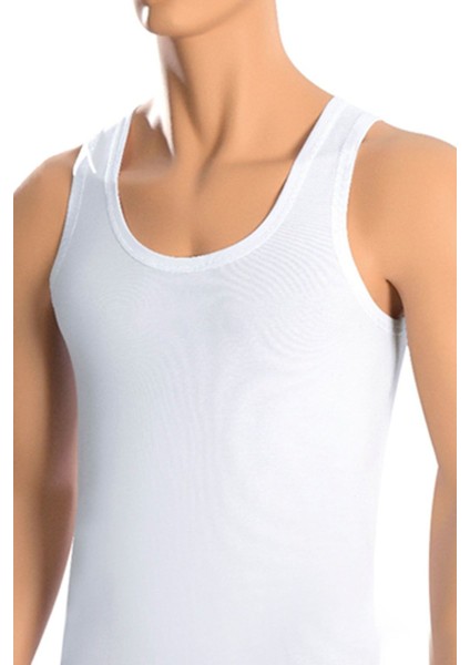 Erkek Pamuklu 6'lı Beyaz Atlet ve 6'lı Siyah Boxer 12 Parça Set modelleri