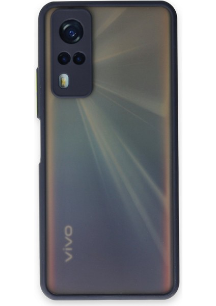 Vivo Y53S Kılıf Montreal Silikon Kapak - Lacivert