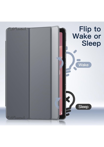 Lenovo Tab P12 12.7 Inç Kılıf Akıllı Smart Uyku Modlu Standlı Şeffaf Smart Tri-Fold Kapak Tablet Kılıfı modelleri