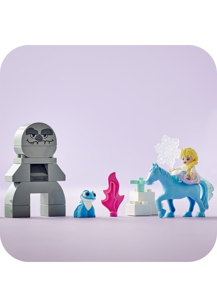 LEGO® DUPLO® | Disney Elsa ve Bruni Büyülü Ormanda 10418 - 2 Yaş ve Üzeri Çocuklar Için Elsa Mini Bebek Figürü Içeren Eğitici Oyuncak Yapım Seti (31 Parça)