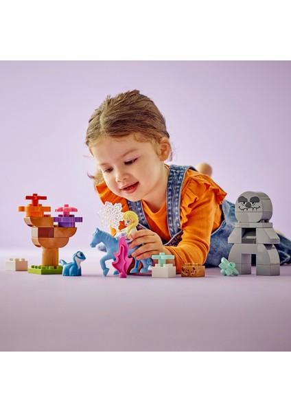 LEGO® DUPLO® | Disney Elsa ve Bruni Büyülü Ormanda 10418 - 2 Yaş ve Üzeri Çocuklar Için Elsa Mini Bebek Figürü Içeren Eğitici Oyuncak Yapım Seti (31 Parça)