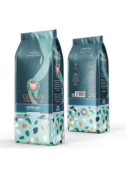 Espresso Genova Blend (ÇEKİRDEK VEYA ÖĞÜTÜLMÜŞ) Kahve 1 Kg.