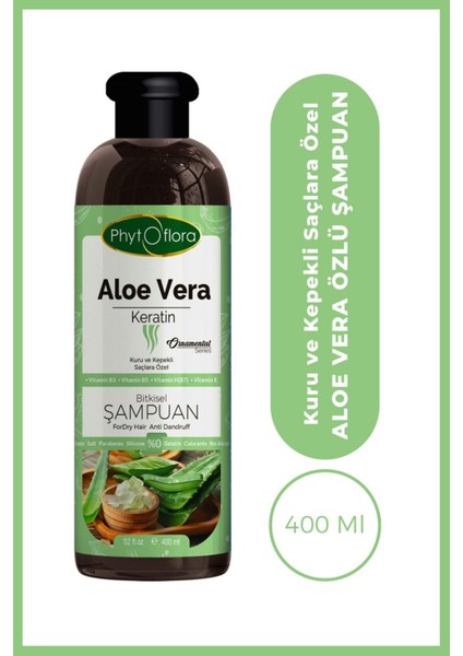 Aloe Vera ve Keratinli Bitkisel Şampuan