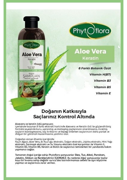 Aloe Vera ve Keratinli Bitkisel Şampuan fiyatları