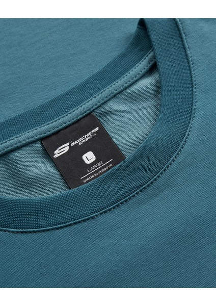 Graphic T-Shirt M Short Sleeve Erkek Petrol Tshirt S231094-405