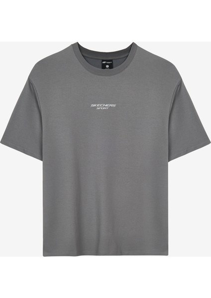 Graphic T-Shirt M Short Sleeve Erkek Antrasit Tshirt S231094-003