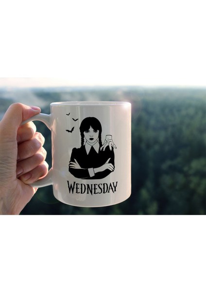Wednesday Addams Baskılı Seramik Kahve Çay Kupası fiyatları