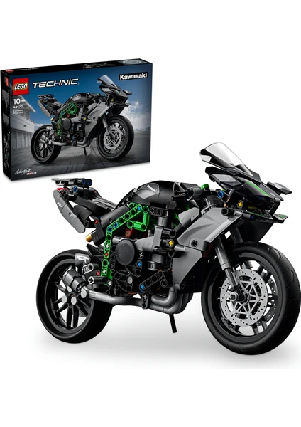 LEGO® Technic Kawasaki Ninja H2R Motosiklet 42170 - 10 Yaş ve Üzeri Çocuklar Için Koleksiyonluk Yaratıcı Oyuncak Model Yapım Seti (643 Parça)