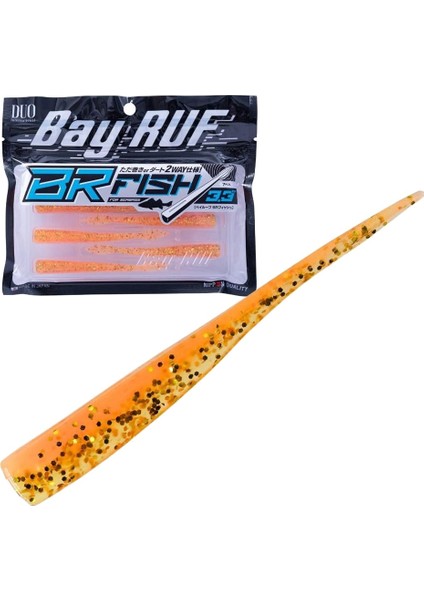 Bay Ruf Br Fish 3.3 Silikon Kuyruk 8.3 cm S040 Orange Gold (7 Adet)