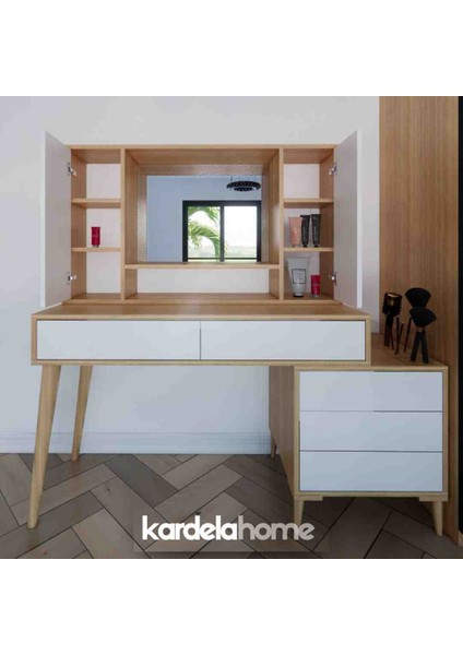 Kardela Makyaj Masası Dolaplı Çekmeceli fiyatları