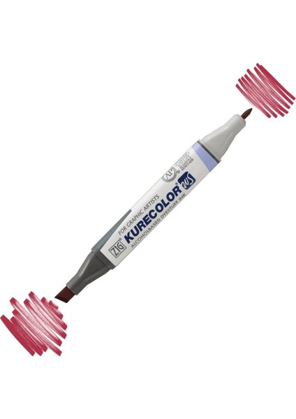 Kurecolor KC3000 Twin S Marker Kalem 268 Deep Red