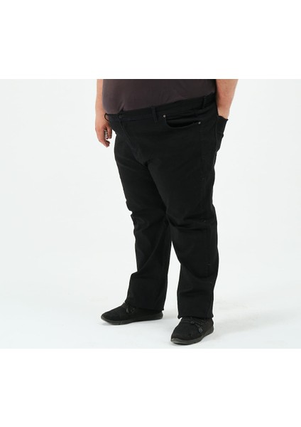 Büyük Beden Erkek Kot Patolon Likralı Battal Siyah 501 modelleri