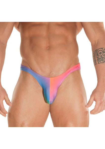 Gökkuşağı Desenli Erkek Slip